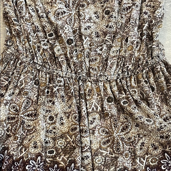 Free People So Divine Long sleeve Paisley Print Romper Size M - Picture 7 of 9